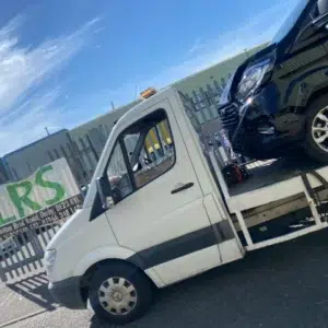 Luxury car towing by M1 recoveries